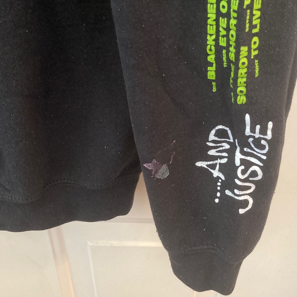 METALLICA AND JUSTICE FOR ALL SIZE SMALL BLACK HOODIE - Picture 4 of 6